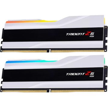 Memorie G.Skill Trident Z5 RGB 32GB DDR5 6400MHz CL30 Dual Channel Kit White