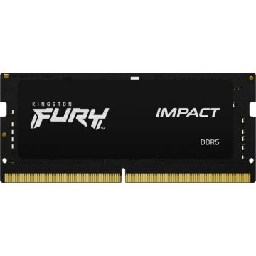 Memorie notebook Kingston FURY Impact, 16GB, DDR5, 4800MHz, CL38, 1.1v