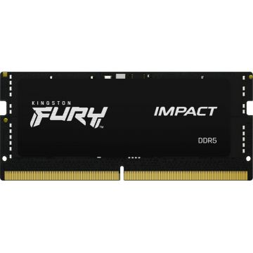 Memorie notebook Kingston FURY Impact, 16GB, DDR5, 6000MHz, CL38, 1.35v