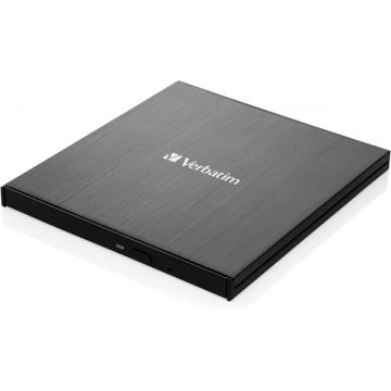Unitate optica notebook Verbatim Slimline Ultra HD 4K Blu-ray, USB-C, Black