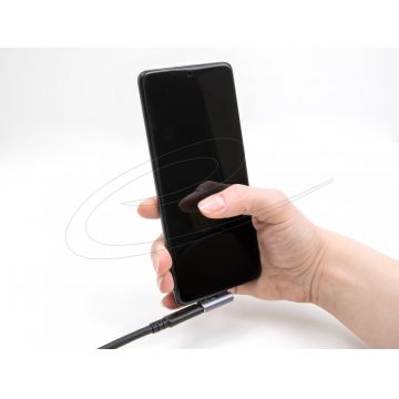 Adaptor USB 4 type C 8K60Hz/240W unghi 90 grade stanga/dreapta T-M, Delock 60288