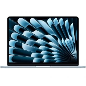 Apple Laptop Apple MacBook Air 13 with Liquid Retina (2026), Apple M5 10-core, 13.6 inch, RAM 16GB, SSD 512GB, Apple M5 8-core Graphics, Tastatura INT, macOS, Albastru