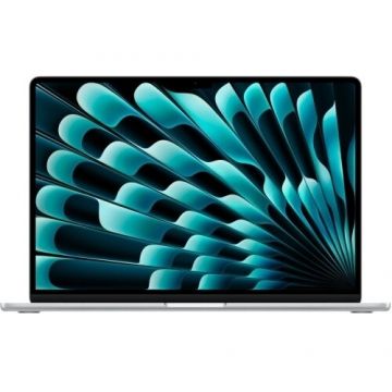 Apple Laptop Apple MacBook Air 15 with Liquid Retina (2026), Apple M5 10-core, 15.3 inch, RAM 16GB, SSD 1TB, Apple M5 10-core Graphics, Tastatura INT, macOS, Argintiu