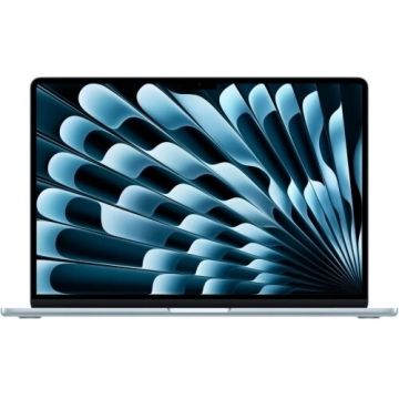 Apple Laptop Apple MacBook Air 15 with Liquid Retina (2026), Apple M5 10-core, 15.3 inch, RAM 16GB, SSD 512GB, Apple M5 10-core Graphics, Tastatura INT, macOS, Albastru
