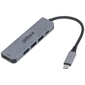 Dahua Docking station Dahua 5 IN 1 TYPE-C TO HDMI, Gri