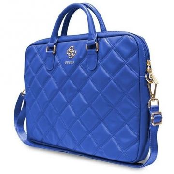Geanta Matlasata 4G Quilted Compatibila cu Laptop 16Inch Albastru