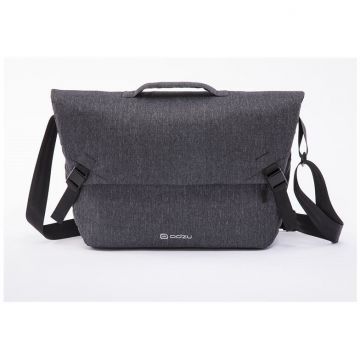 Geanta Smart Messenger 9 Compartimente Inchidere Magnetica Gri