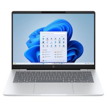 HP Laptop HP OmniBook 7 AI 14-fr0003nw, Procesor Intel Core Ultra 5 225U, Display 14 2K OLED, 16GB DDR5 RAM, 512GB SSD, Placa video integrata Intel Graphics, Windows 11 Pro, Argintiu