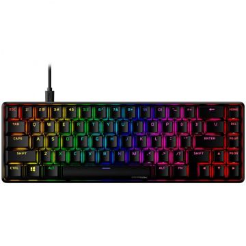 HP Tastatura mecanica HyperX Alloy 65 Red, Iluminare RGB, Negru