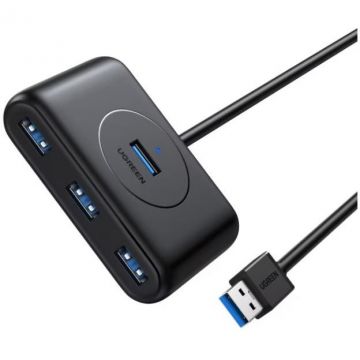 Hub USB 20291 4 Porturi USB 3.0 Lungime 1m Negru