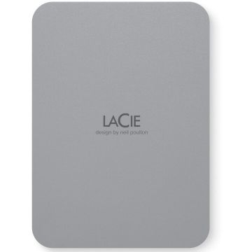 Lacie Hard Disk Extern Lacie, Capacitate 2TB, USB 3.0, 2.5, Argintiu, STLR2000400