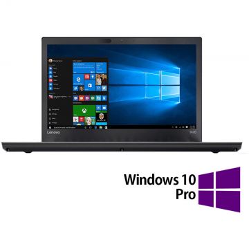 Laptop Refurbished ThinkPad T470 HD 14 inch Intel Core i5-6200U 8GB 256GB SSD Windows 10 Pro Black