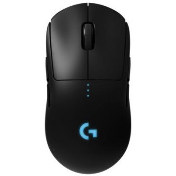Logitech Mouse gaming wireless Logitech G PRO LightSpeed Hero 16K DPI, Negru
