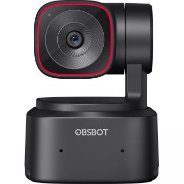 OBSBOT Camera web PTZ Obsbot Tiny 2 Lite, video pana la UHD 4K30 si 1080p60, Control AI, USB-C, Negru