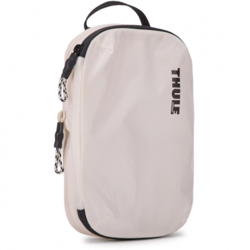 Thule Organizator bagaj Thule Compression Packing Cube Small, Nylon, cu fermoar de compresie durabil, 260 x 180 x 110 mm, Alb