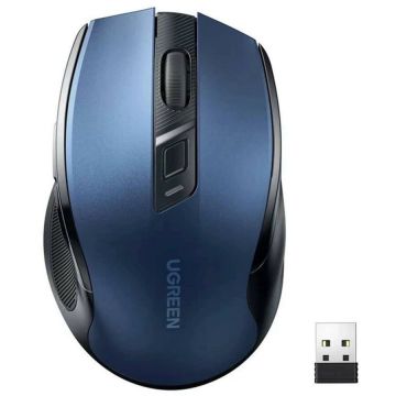 Ugreen Mouse fara fir Ugreen MU006, bluetooth, 2.4GHz, optic, 5/1 butoane/scroll, 4000 dpi, albastru