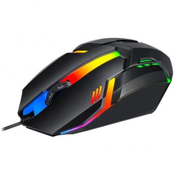 Vakoss Mouse gaming Vakoss TM-5133K, 1000 DPI, 3 butoane, RGB, Lighting, Negru