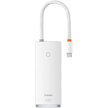 Baseus MultiPort Hub WKQX050102, USB Tip C, 6-in-1, redare 4K