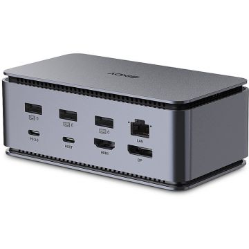 LINDY DST-Pro USB4, USB-C Laptop Docking Station