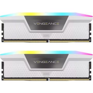 Memorie Corsair Vengeance RGB White 32GB DDR5 6000MHz CL36 Dual Channel Kit