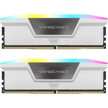 Memorie Corsair Vengeance RGB White 32GB DDR5 6400MHz CL36 Dual Channel Kit