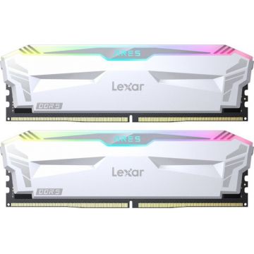 Memorie Lexar ARES RGB White 32GB DDR5 6400MHz CL32 Dual Channel Kit
