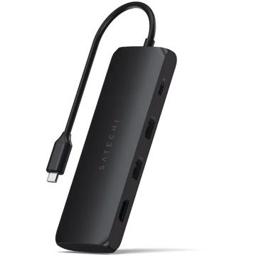 Satechi USB-C Hybrid Multiport adapter, Black