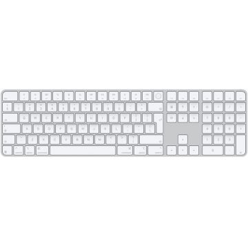 Tastatura Apple Magic Keyboard cu Touch ID si taste numerice International English Bluetooth Silver