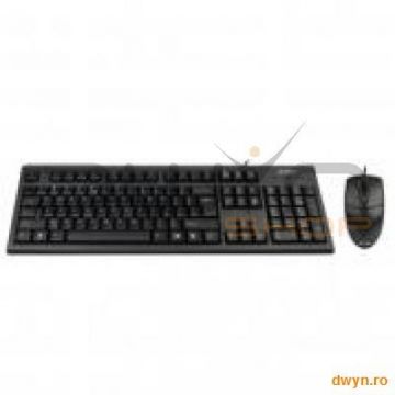 A4tech A4Tech KR-8520D-USB, Comfortable KB+Optical Mouse USB (KR-85+OP-620D) (Black) (US)