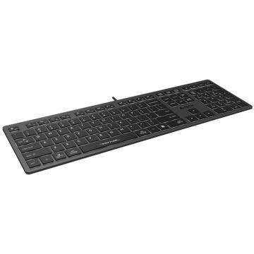 A4tech Tastatura A4tech FX50, Tastatura de birou cu profil redus, Gri