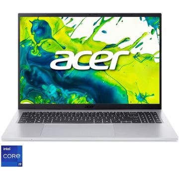 Acer Laptop Acer Aspire Go 15 AG16-71P-96FW, Procesor Intel® Core™ i9-13900H, Display 16 WUXGA IPS 120Hz, RAM 16GB DDR5, 1TB SSD, Placa video Intel® UHD Graphics, No OS, Silver