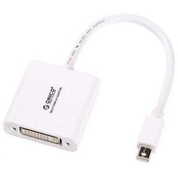 Adaptor Orico 1x Mini DisplayPort Male - 1x DVI-D Female, alb