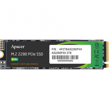 APACER SSD Apacer AS2280P4X, 512GB, M.2 PCIe Gen3 x4
