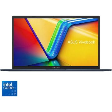 Asus Laptop ASUS Vivobook 17 A1704VA, Procesor intel® Core™ 7 150U, Procesor 17.3 Full HD, IPS, 16GB DDR5 RAM, 1TB SSD, Placa grafica Intel® Graphics, No OS, Quiet Blue