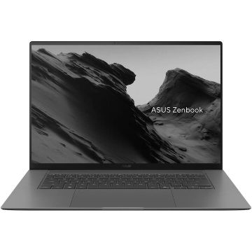 Asus Laptop ASUS Zenbook S 16 UM5606GA, procesor AMD Ryzen™ AI 9 465 pana la 5.0GHz, 16 inch, 3K, OLED, 120Hz, 32GB DDR5 RAM, 1TB SSD, AMD Radeon™ Graphics, Windows 11 Pro, Gri