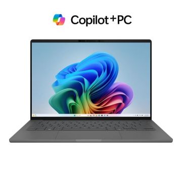 ASUS Zenbook A14 UX3407QA - Snapdragon X Elite, 14   OLED WUXGA, 32GB LPDDR5X, 1TB NVMe, Windows 11 Pro, 3 Ani, Iceland Gray