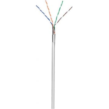 cablu de retea f/utp goobay, cat5e solid cca, rola 305m