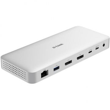 D-Link Docking Station DLink 9-in-1 DUF-901, Alb