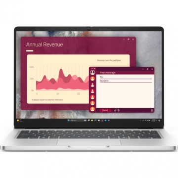 Dell Laptop Dell Pro 14 PC14250, Intel Core Ultra 7 265U, 14 inch, RAM 32GB, SSD 1TB, Intel Graphics, Windows 11 Pro, Argintiu