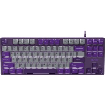 FURY Tastatura Gaming Mecanica Fury Kanabo K2 TKL, iluminare, lungime cablu 160cm, Gri-violet