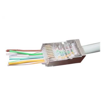GEMBIRD LC-PTF-01 10 Conectori RJ-45 FTP Pass-Through 10 buc.