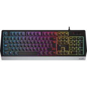 Genesis Tastatura Gaming Genesis Rhod 300 RGB, Cu fir, Lungime cablu 1.75 m, Negru
