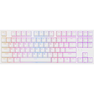 Genesis Tastatura Gaming Genesis Thor 404 TKL RGB, cu fir, lungime cablu 1.8 m, Alb