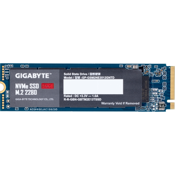 Gigabyte G3NVME512G, 512GB, M.2, PCI-Express 3.0 x4, NVMe 1.3