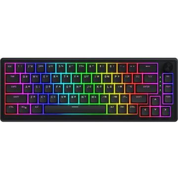HATOR Tastatura Gaming HATOR Skyfall 65 RGB Aurum Sterling Linear, cu fir, Negru
