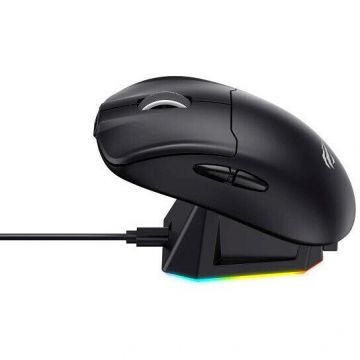 HAVIT Mouse wireless pentru jocuri Havit MS979WB cu statie incarcare RGB, Negru