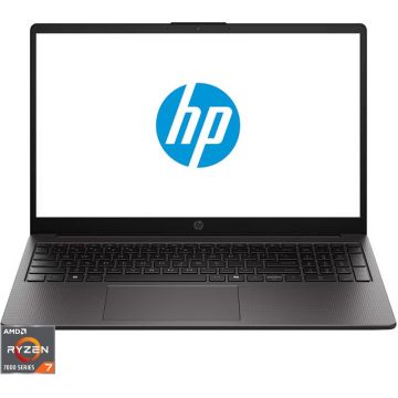 HP Laptop HP 15.6'' 255R G10, FHD, Procesor AMD Ryzen™ 7 7735U (16M Cache, up to 4.75 GHz), 16GB DDR5, 1TB SSD, AMD Radeon 680M, Free DOS, Negru