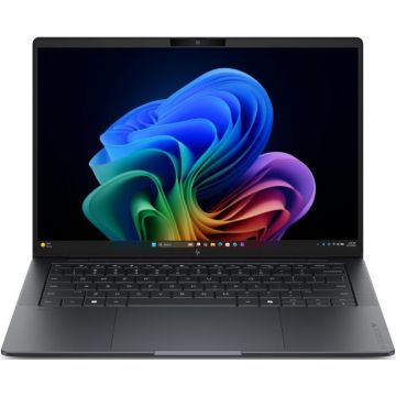 HP Laptop HP EliteBook X G2i, Procesor Intel® Core™ Ultra X7 358H, 18MB Cache, pana la 4.80 GHz, 14 inch, OLED 120Hz, 32GB LPDDR5X, 1TB SSD, Intel Arc B390 Graphics, Windows 11 Pro, Gri