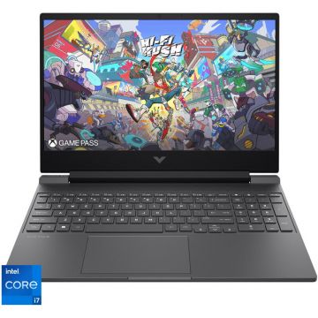 HP Laptop HP Gaming 15.6'' Victus 15-fa2100nn, FHD IPS 144Hz, Procesor Intel® Core™ i7-13620H (24M Cache, up to 4.90 GHz), 24GB DDR5, 1TB SSD, GeForce RTX 5060 8GB, Free DOS, Negru