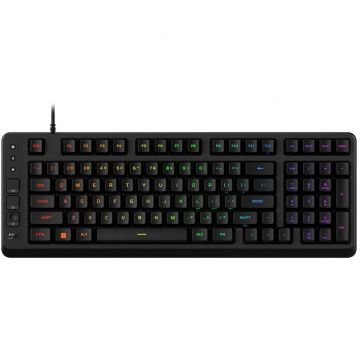 HP Tastatura Gaming HP HyperX Eve 1800GAM, Cu fir, Lungime cabru 1.5 m, RGB, Negru